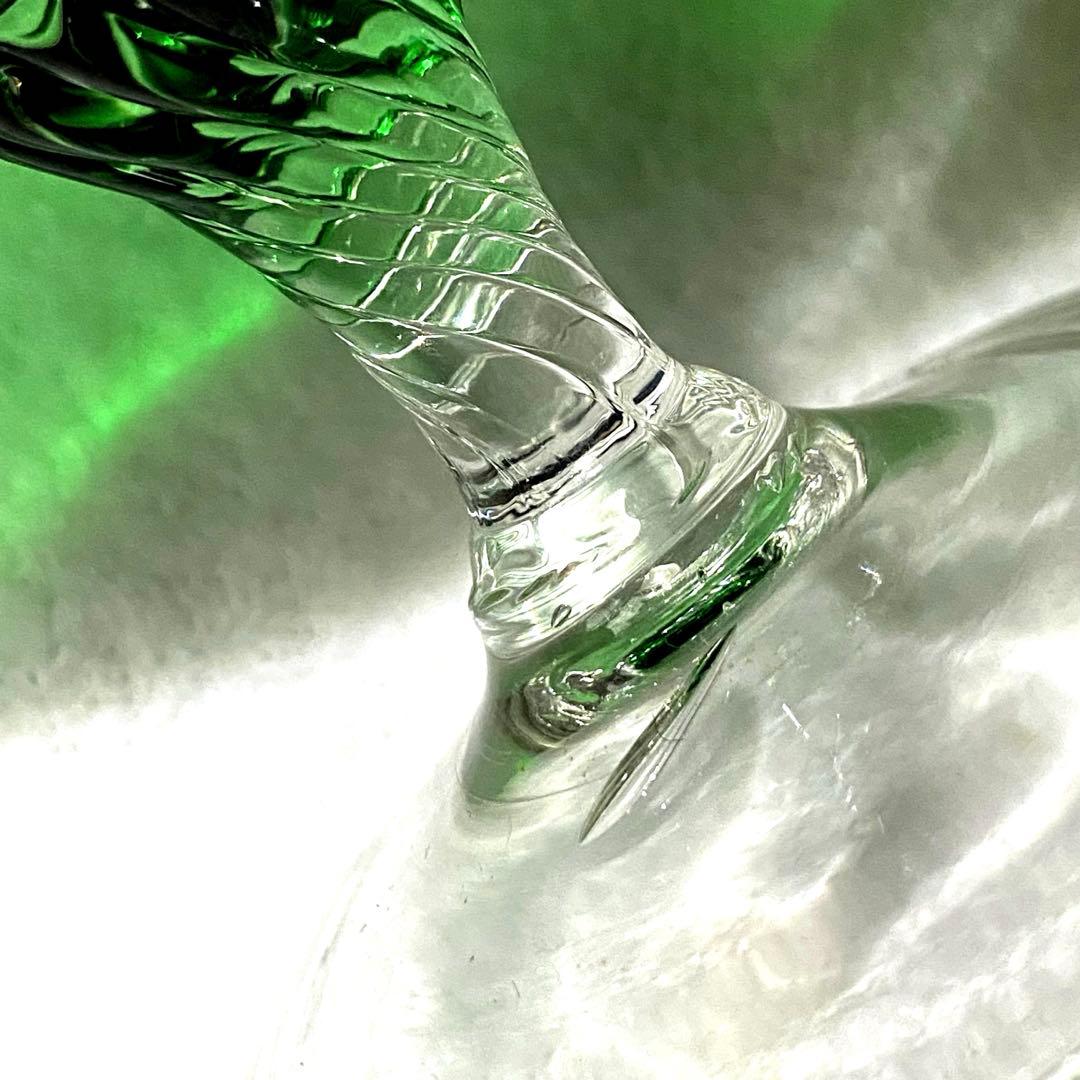 魔女の薬瓶　ヴィンテージ・エンポリベルデガラス　ボンボニエール・キャンディポット