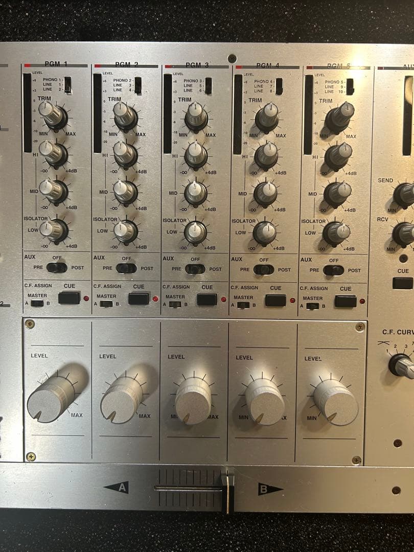 Vestax PMC-500 ロータリーミキサー 電源 ケース 縦フェーダー