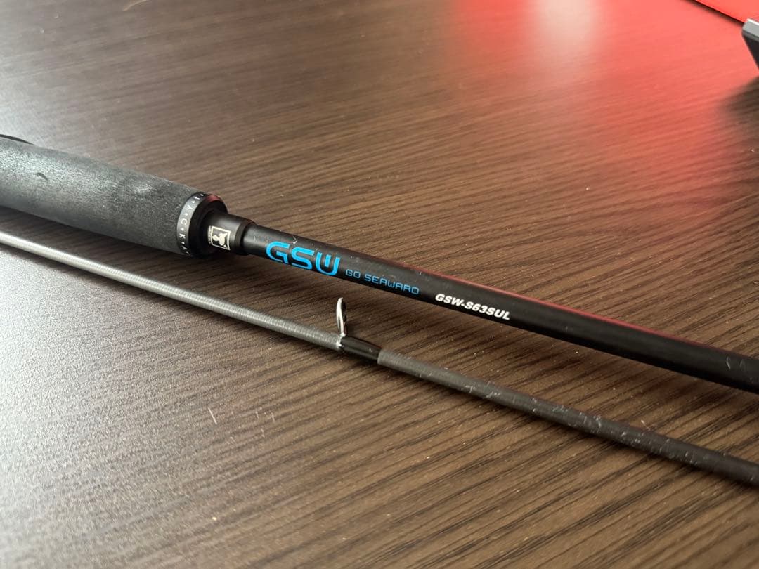 美品　ジャッカル GSW-S63SUL (鯛ラバ イカメタル　SLJロッド)