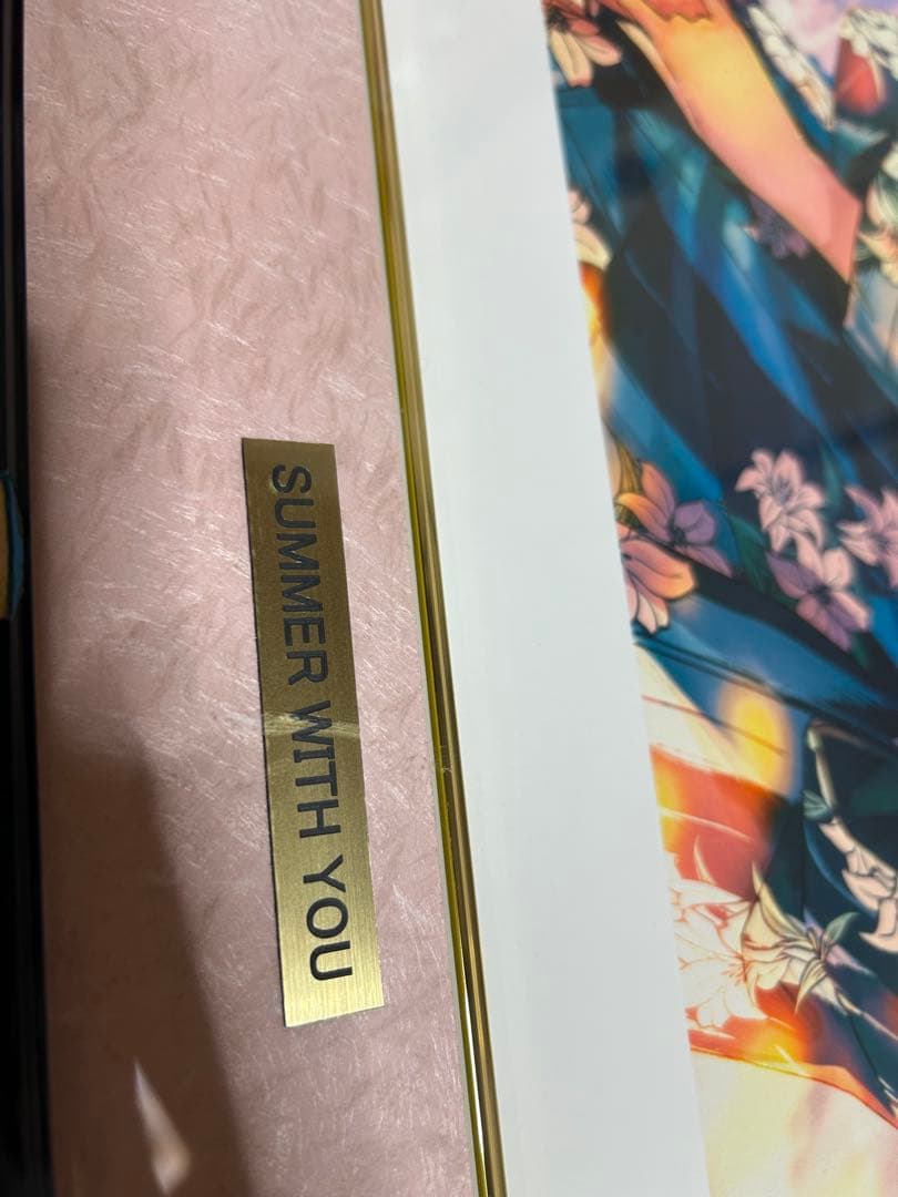 ミクスドメディア　hiten 版画SUMMER WITH YOUアールビバン