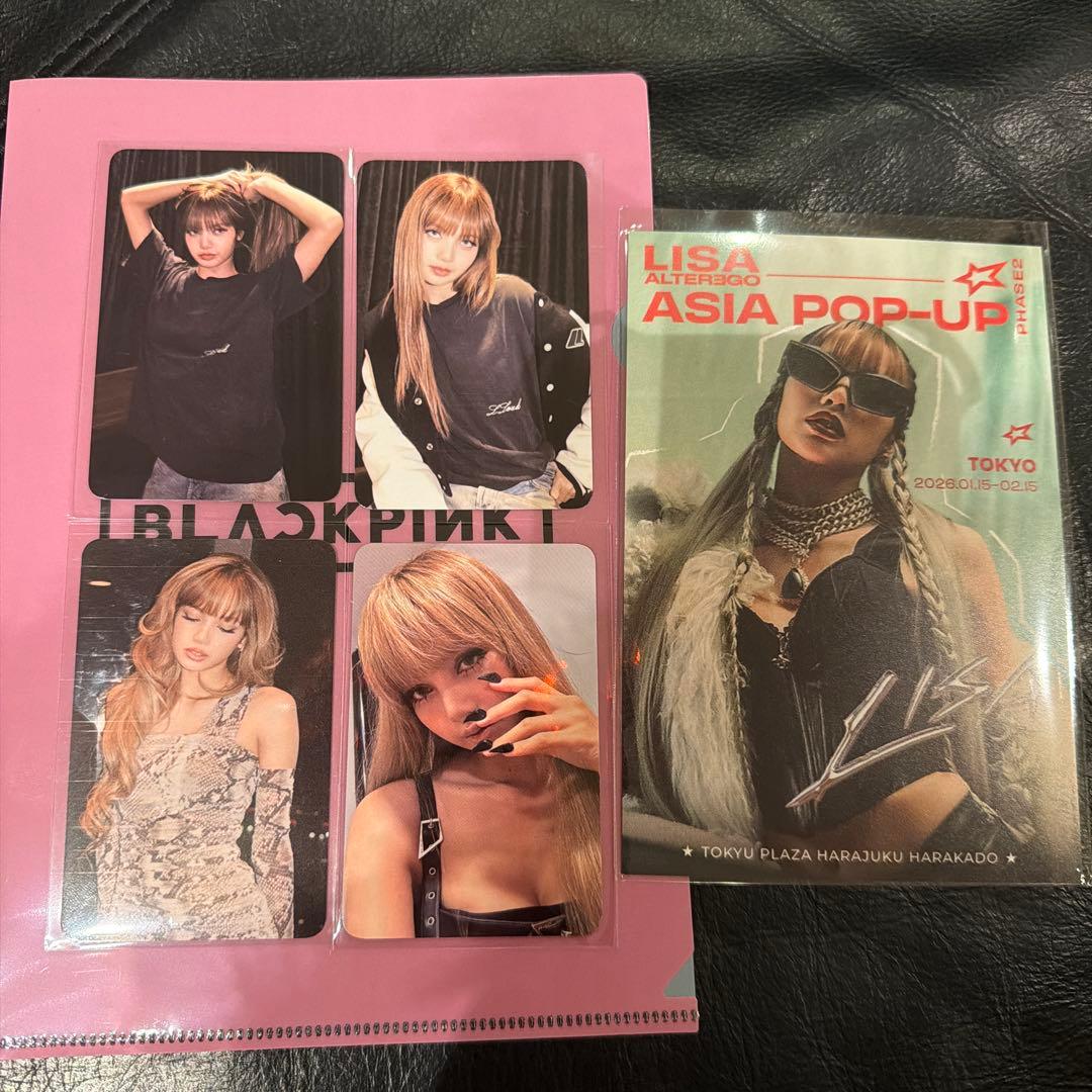 限定 LISA POP-UP トレカ BLACKPINK 4枚セット