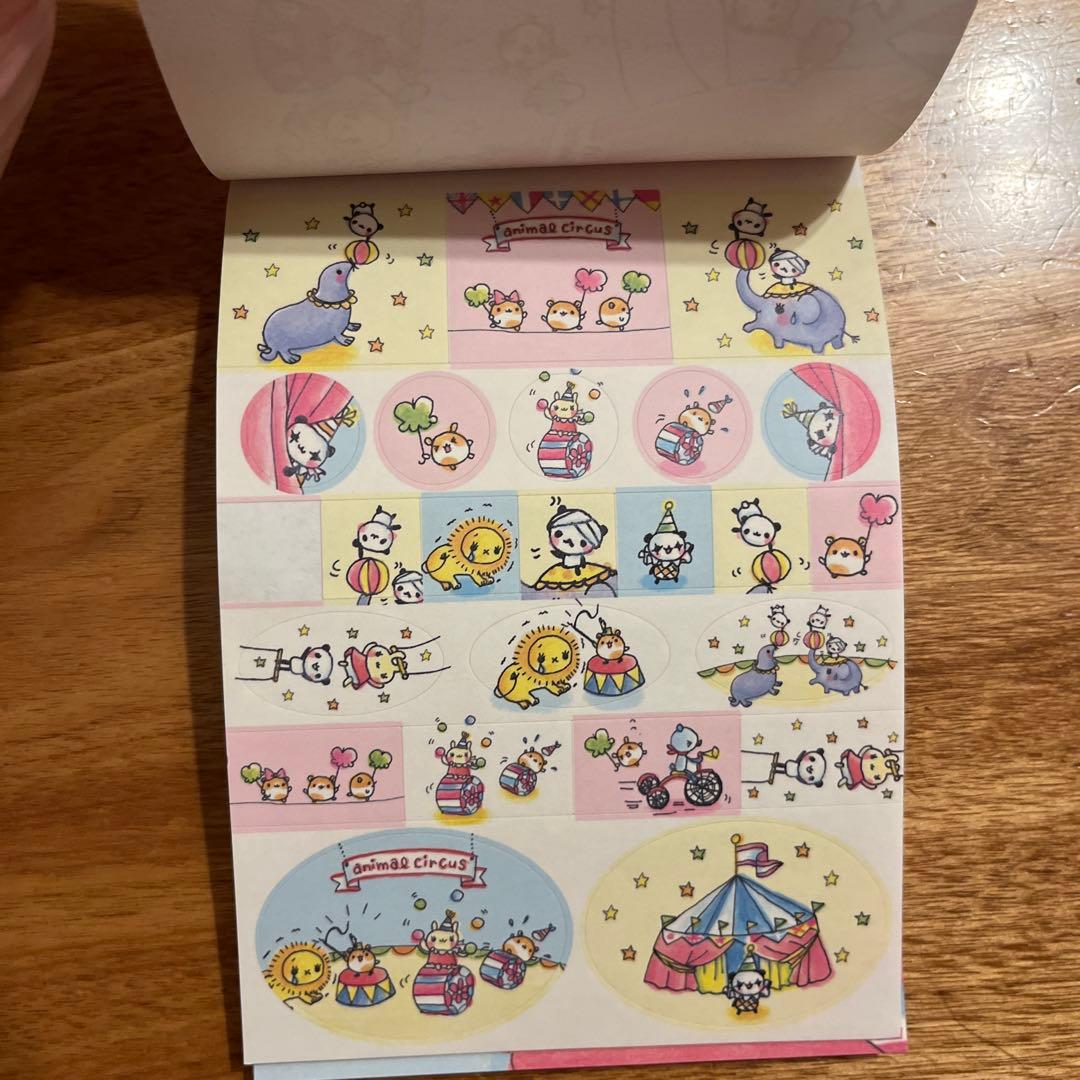 平成レトロ　メモ帳　クーリア　アニマルサーカス　うさぎ　ハムスター　パンダ