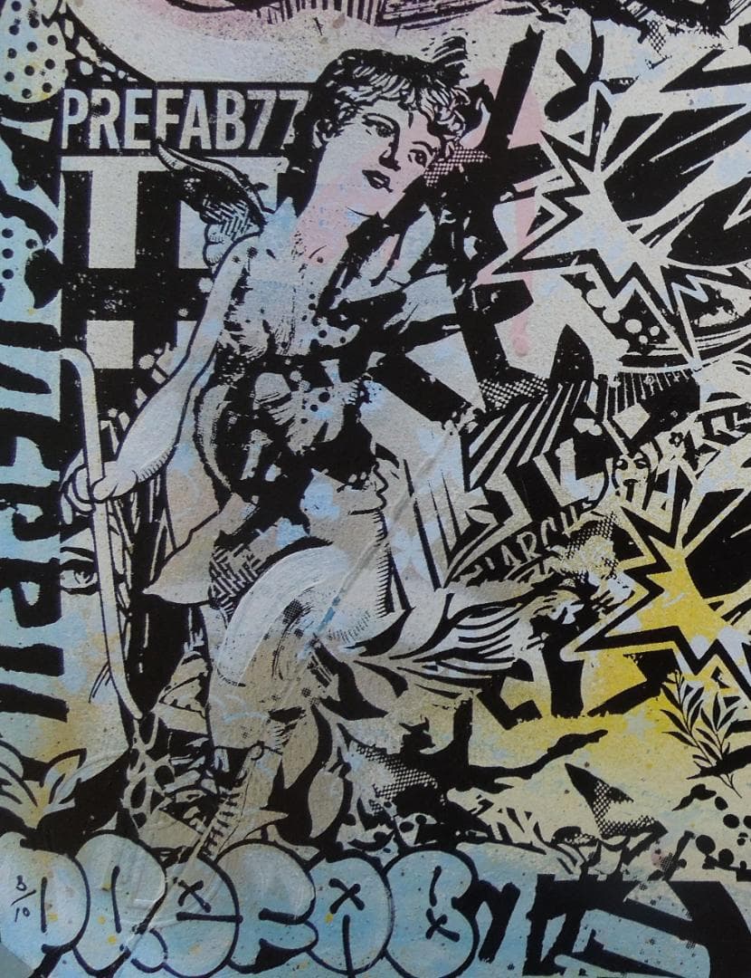 激レア　スペシャル　世界10枚限定　prefab77　直筆サイン　banksy