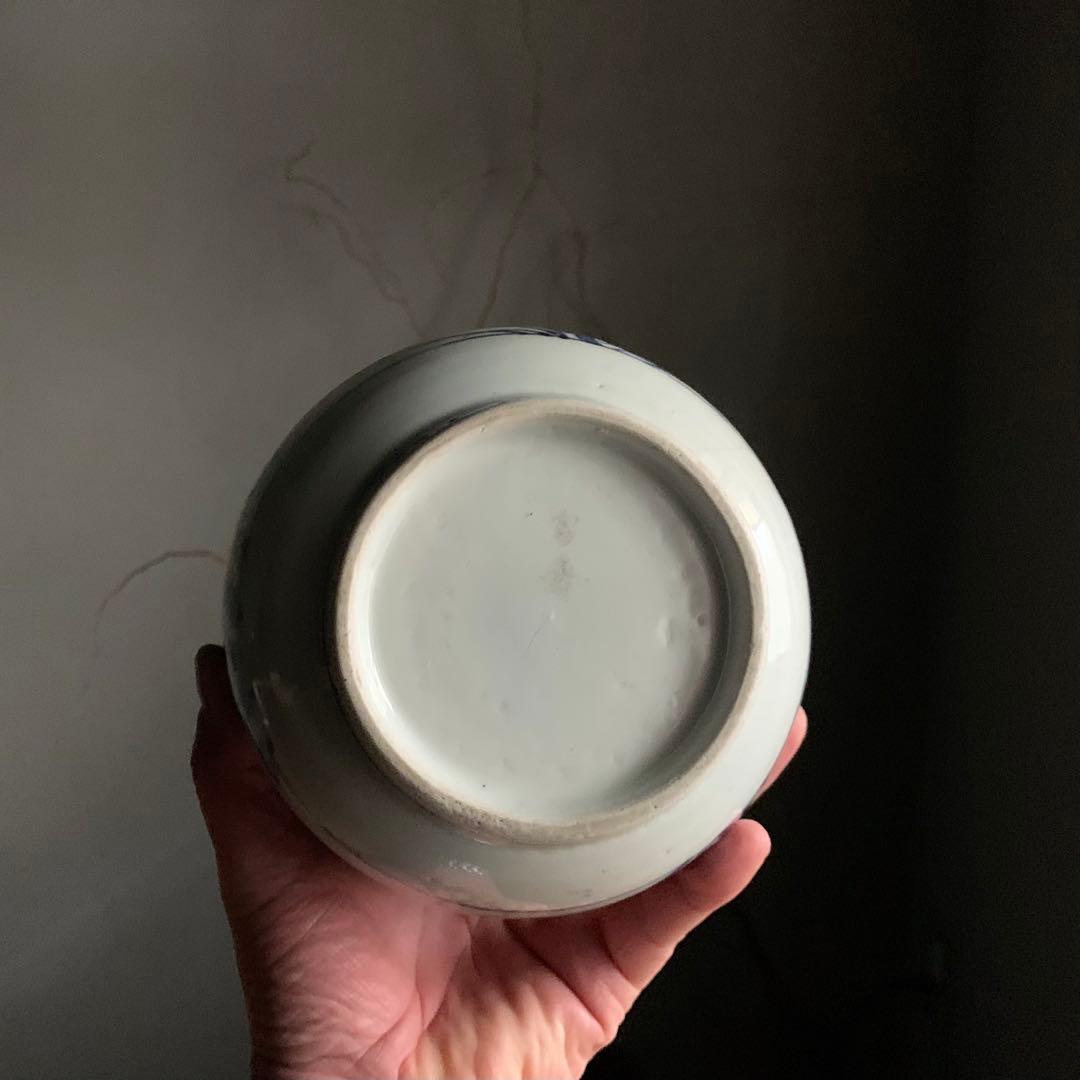 藍九谷 染付瓶 大徳利 古美術 古道具 アンティーク 超希少！