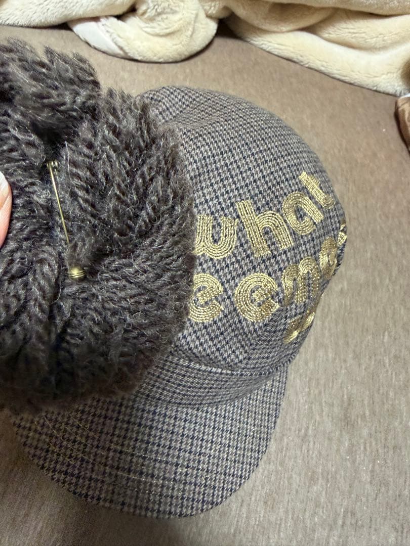 ドリカム　WMMW茶色　ボンボン付き帽子　吉田美和