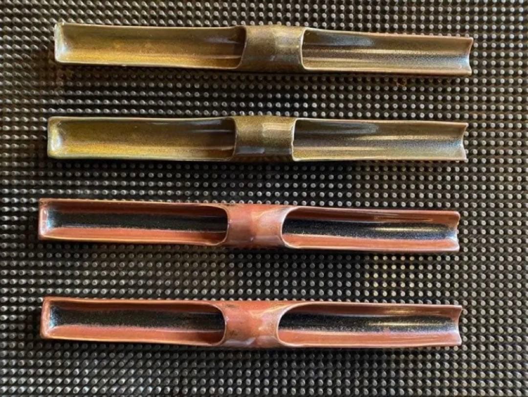 レア　美品　台形久留米籃胎(らんたい)漆器　付属 ・箸・箸置き・合計２１点セット