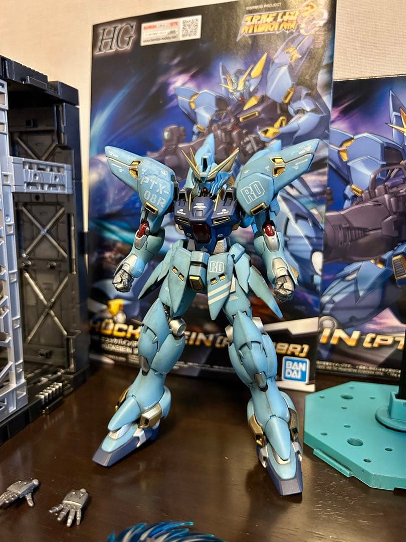 スパロボOG 【塗装済完成品】 HGヒュッケバイン PTX-08R　4大購入特典