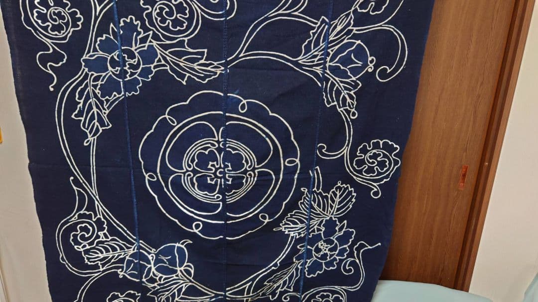 古布　藍染　大風呂敷　アンティーク