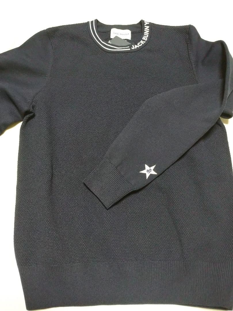00サイズXS ネイビー セーター レディースゴルフウェア 新品 ジャックバニー
