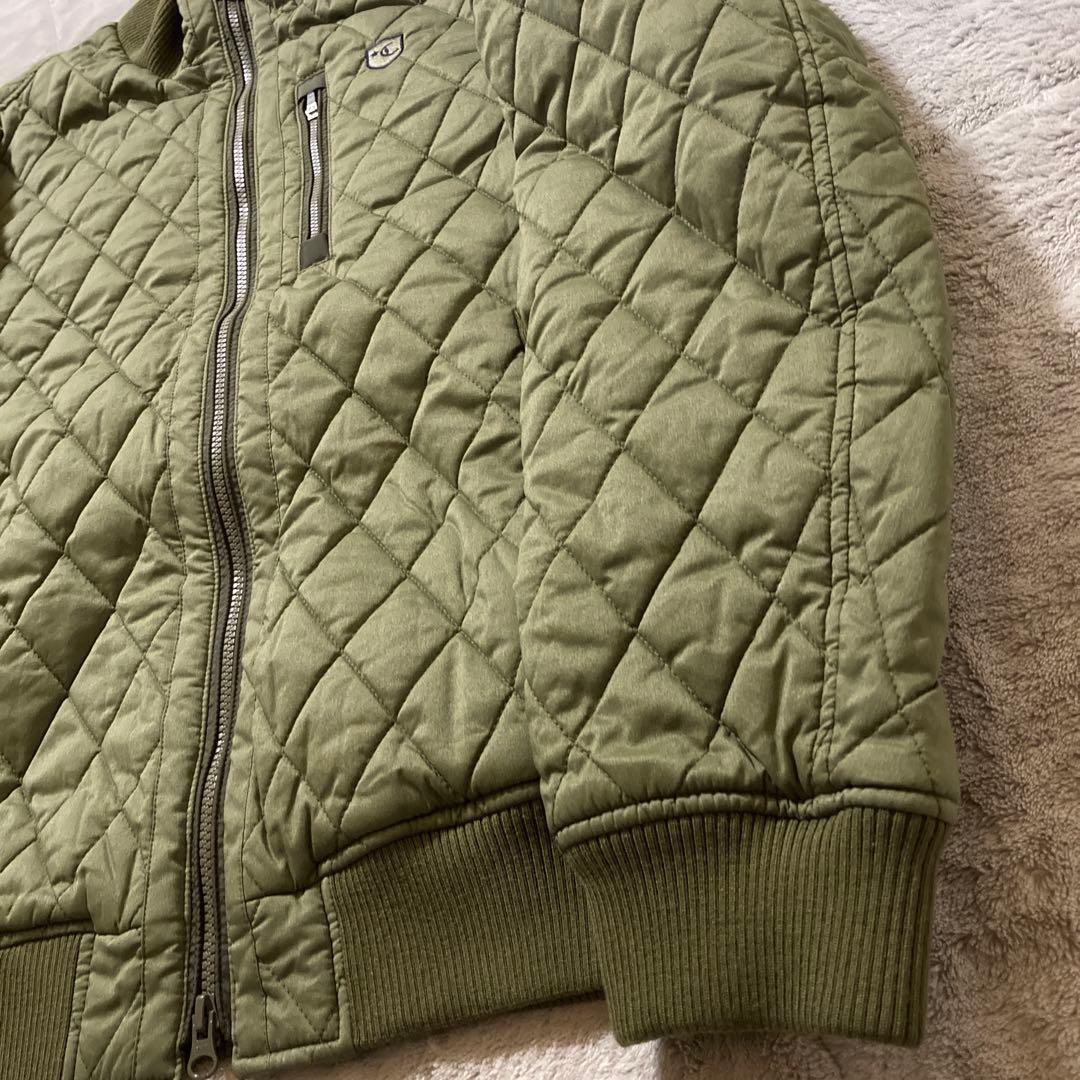 美品　Callaway ダイヤキルティングジャケット カーキ　サイズLL