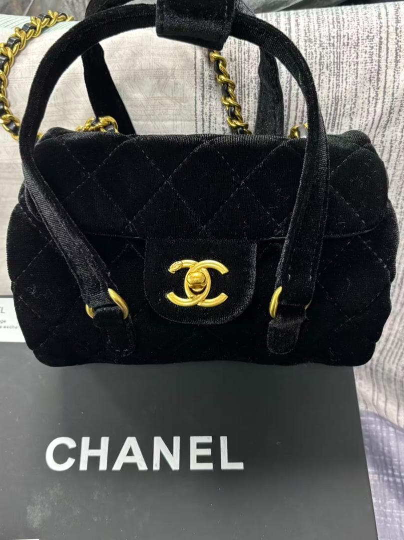 【非売品】 VIP会員限定 ブラックベルベットミニバッグ ad