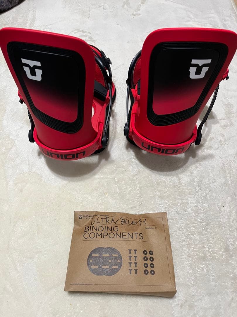 UNION ULTRA BLEAM スノーボード ビンディング レッド/ブラック