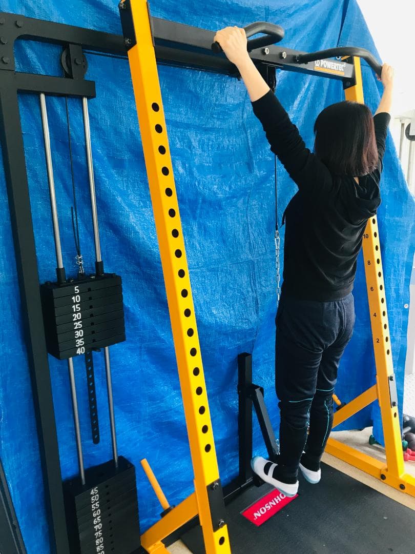 GENKI製 アシスト式チンニング&ロープーリーマシン（自社・WB-HR19用）