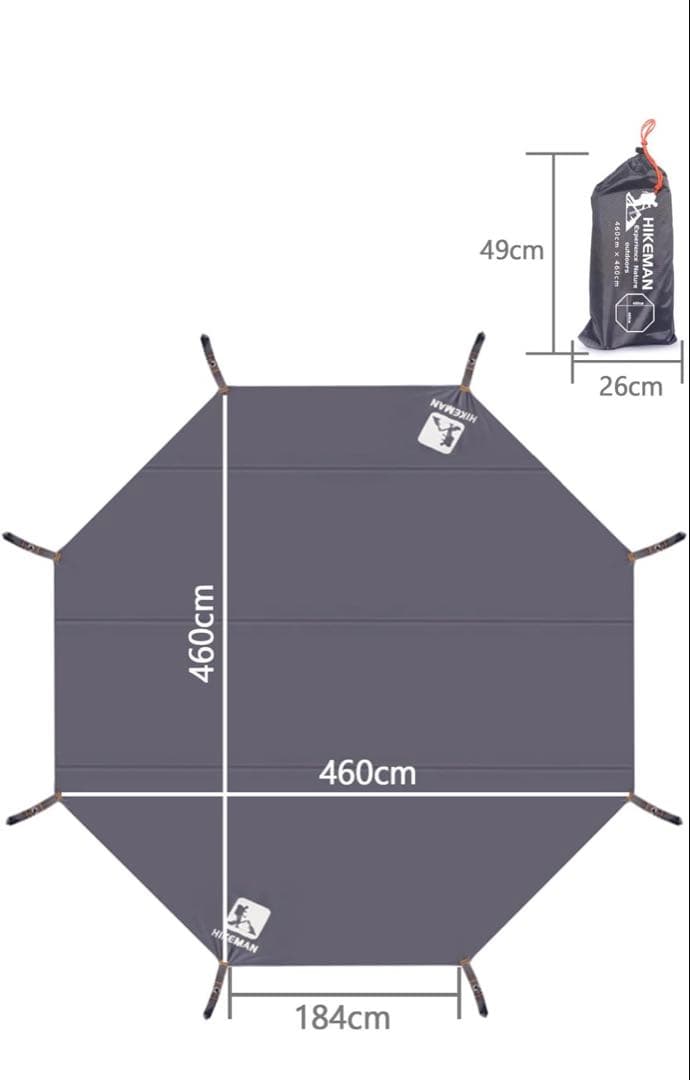 SHIN様　　グランドシート付❗️TOMOUNT 5m TCキャンプテント