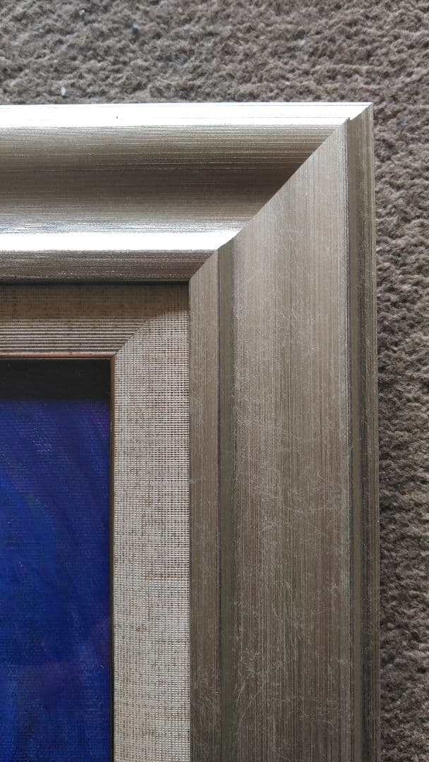 油絵(自作)　幻想的な、世界で１枚しかない油絵です。粗い筆遣いで描いてみました。