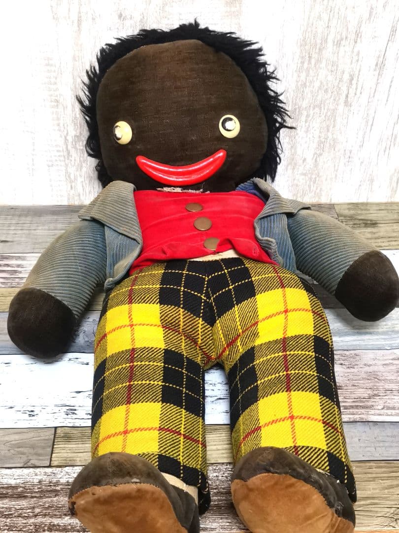 ヴィンテージ 喋る ゴーリー人形 年代物 Golliwog ぬいぐるみ