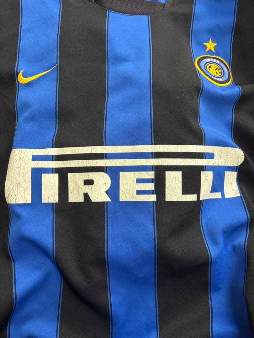 インテル　ホームユニフォーム　03 長袖　ブルガリア製　サイズM　ナイキ