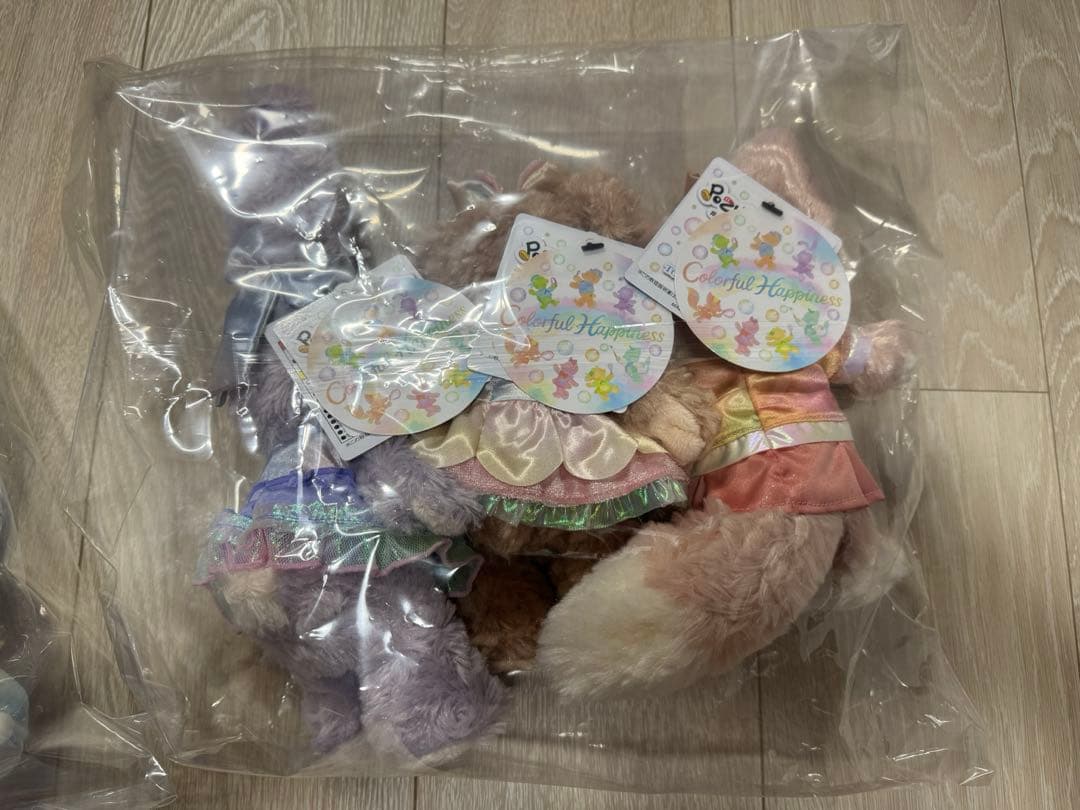 【未開封】ダッフィー&フレンズ　20周年　バケパ　ポージープラッシー　7人セット