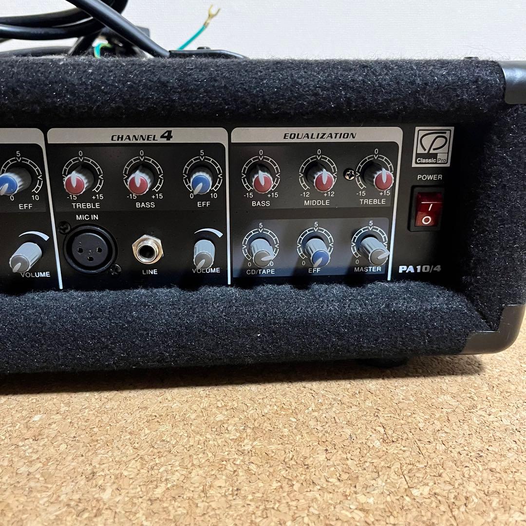 PA10/S パワードミキサー 4チャンネル　クラシックプロ