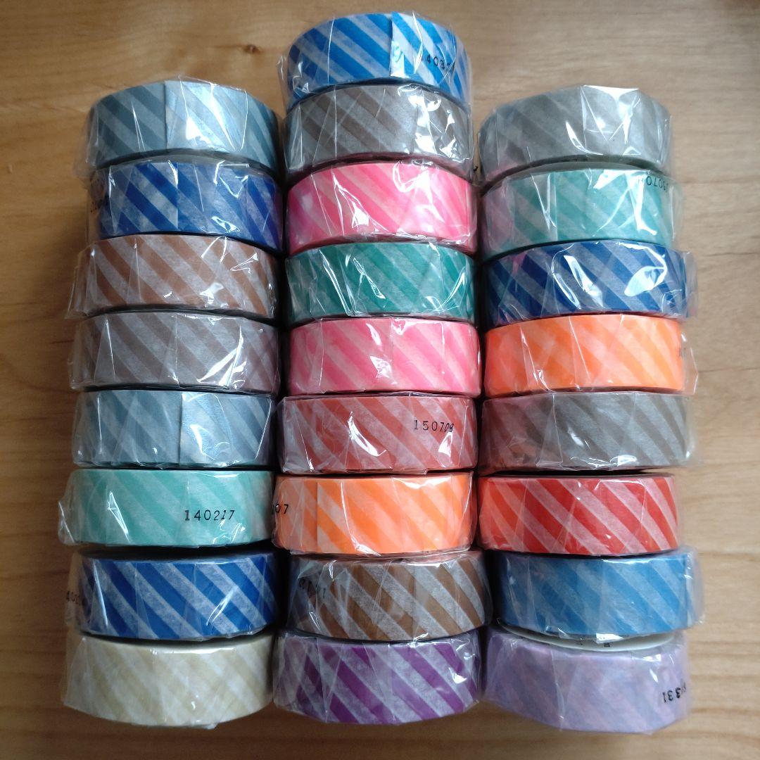 908.新品　mt　廃盤マスキングテープ　限定ストライプ25個