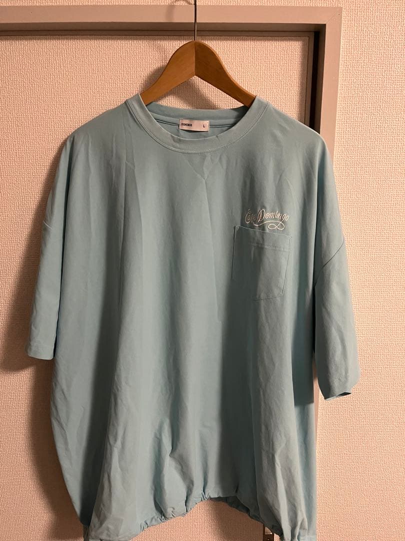 【極美品/Domingo】NJ SQUEEZE TEE 水色 L