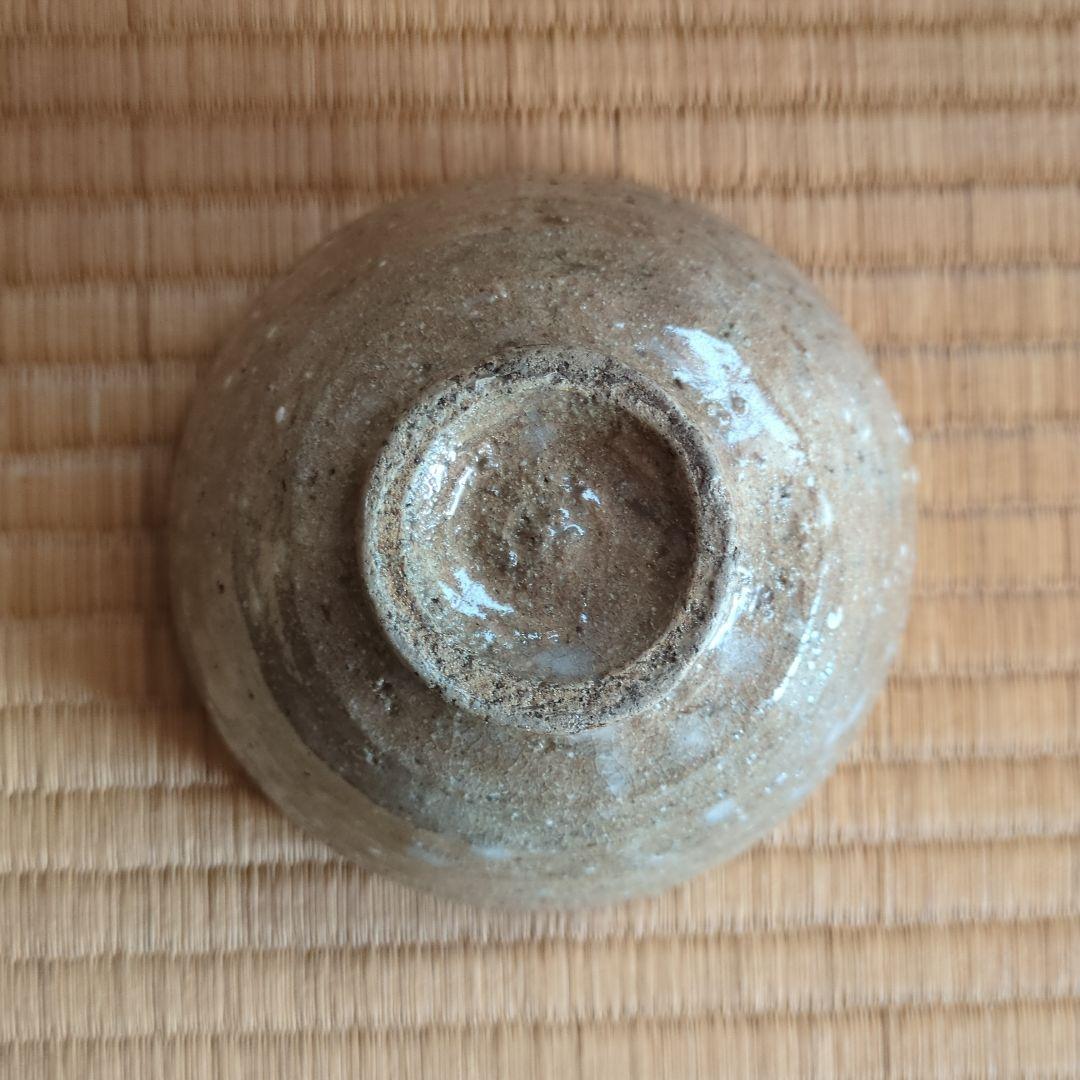 陶器製茶碗 古美術骨董　箱付き　萩茶碗　雪柳　直径約12.5cm