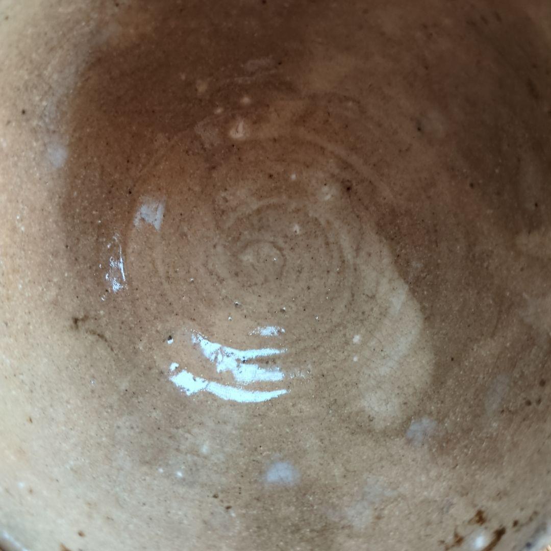 陶器製茶碗 古美術骨董　箱付き　萩茶碗　雪柳　直径約12.5cm