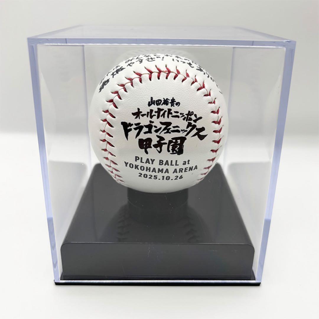 山田裕貴のメッセージ入り魂(野球ボール・ケース付き)