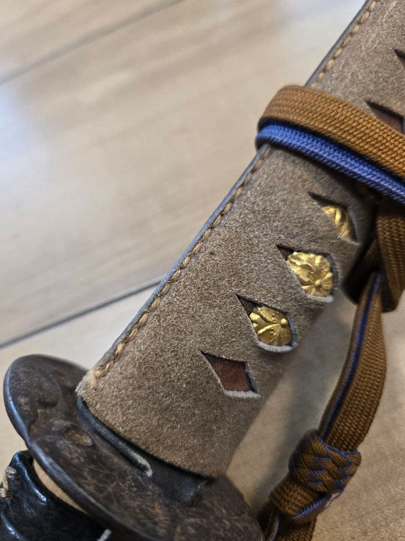 実物　最終値下げ　陸軍将校用軍刀拵えのみ　野戦用　刀身/つなぎ無し