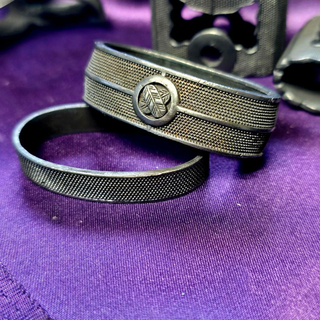 半太刀装具　鷹羽纹 大縁41mm