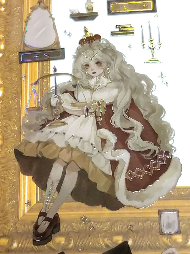 J667＃暗涌之夜(镭射金)一木一横切り売り海外人物マステ女の子