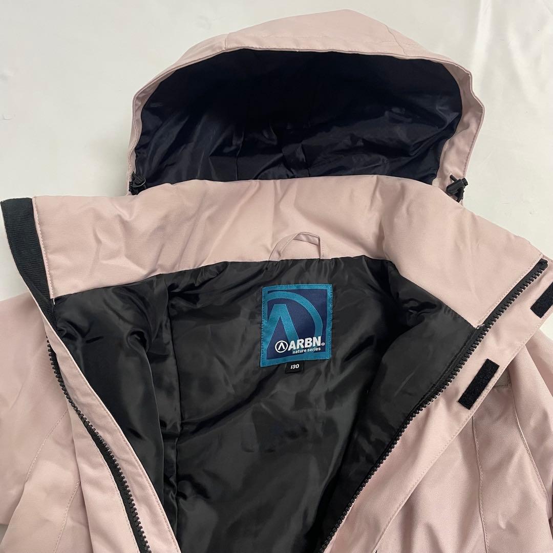 ARBN ピンク×黒 スキーウェア 上下セット130cm AB43WW1533J