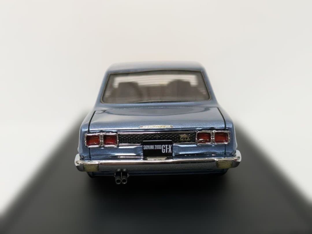 イグニッション モデル 1/43 スカイライン 2000GT-X KGC10 青