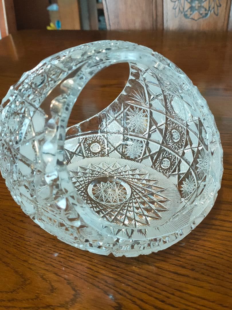 チェコスロバキア製・ボヘミアMaia・ハンドカット・クリスタルガラス