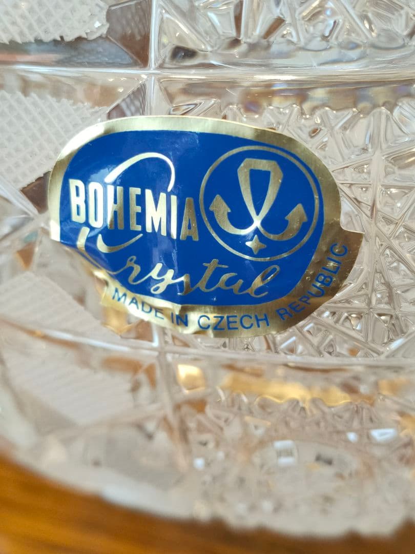 チェコスロバキア製・ボヘミアMaia・ハンドカット・クリスタルガラス