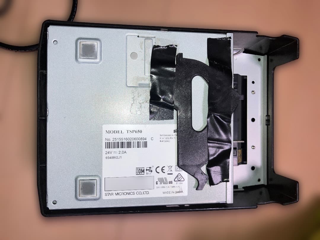 STARサーマルプリンター　TSP650II 　Bluetooth接続機