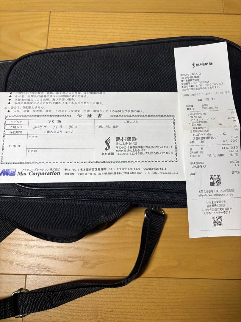 Carlo Giordano カルロジョルダーノ1/8 バイオリン VS-1