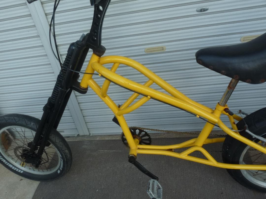 チョッパー自転車 スプリンガーフォーク　フロントディスクブレーキ　ジャンク扱い