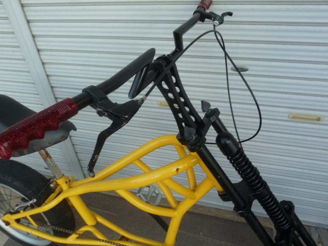 チョッパー自転車 スプリンガーフォーク　フロントディスクブレーキ　ジャンク扱い