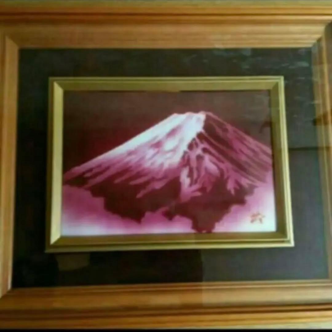 七宝焼赤富士画額