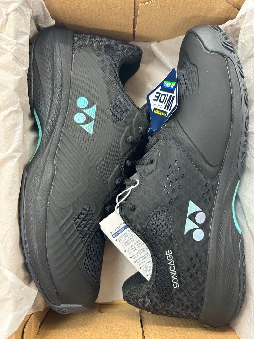 24.5cm ソニケージワイド　新品未使用　YONEX　テニス　シューズ