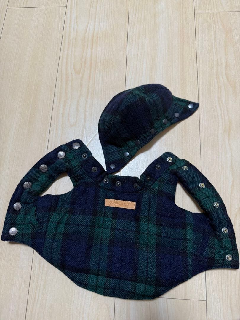入手困難アトリエgg タータンチェックのウールキルトベスト