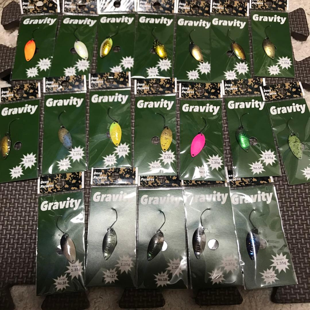 ディープパラドックス　グラビティ1.35g 19枚セット