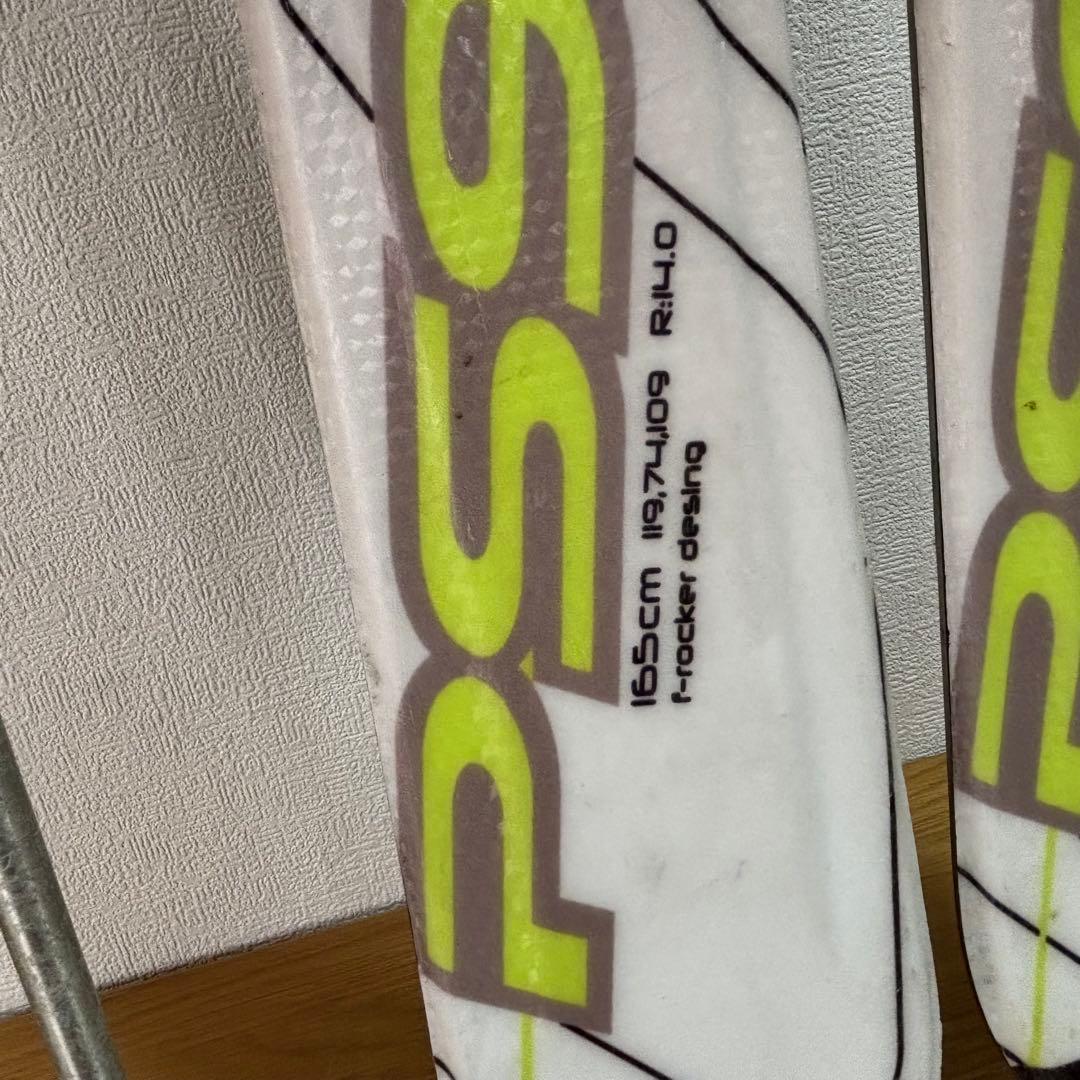 メンズスキー板セット　Swallow 165cm 27-27.5cm ストック付