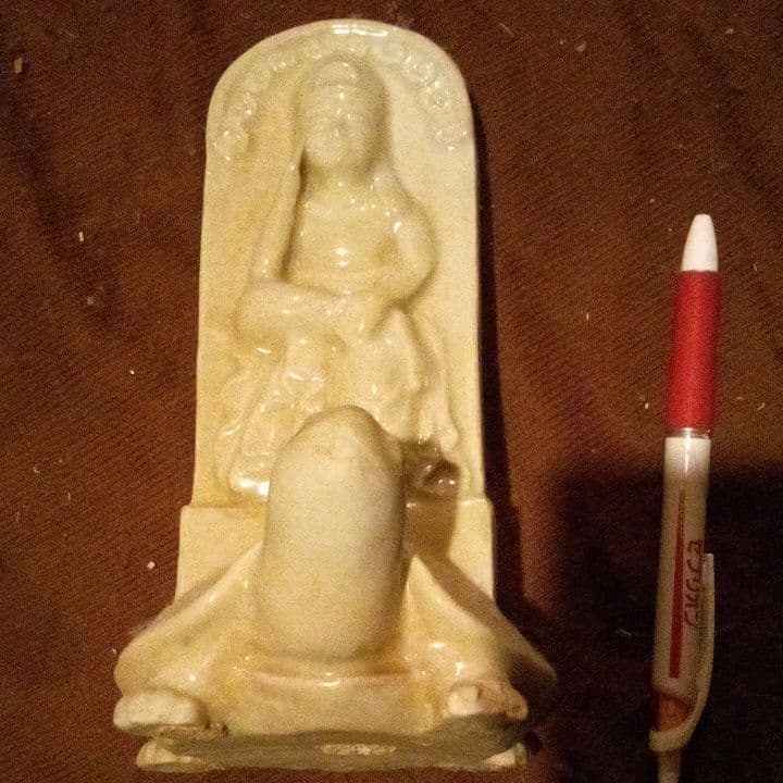 中国陶磁器　定窯　観音像