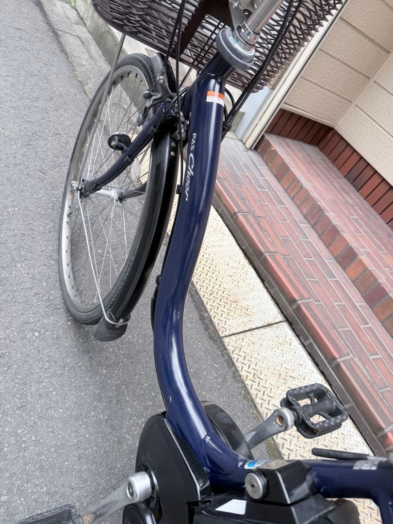 大阪府　ヤマハ　電動アシスト自転車 ネイビー 内装3段ギア