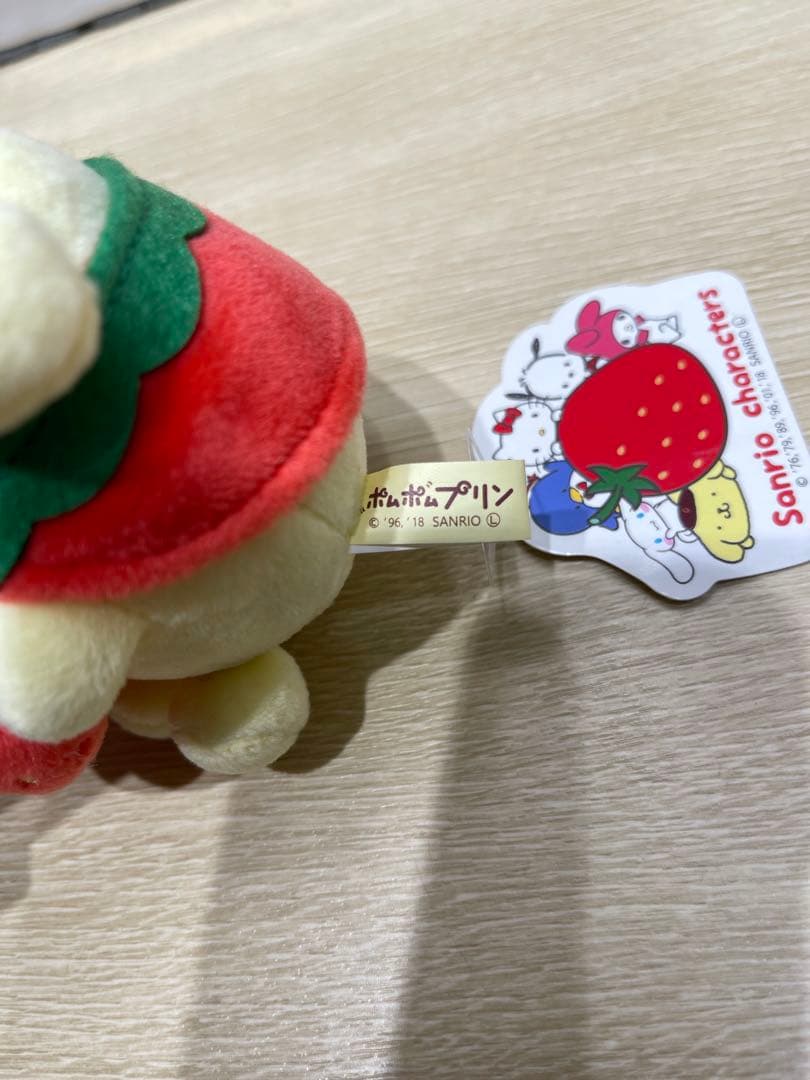 タグ付き美品　ポムポムプリン　もぐもぐ果物マスコット