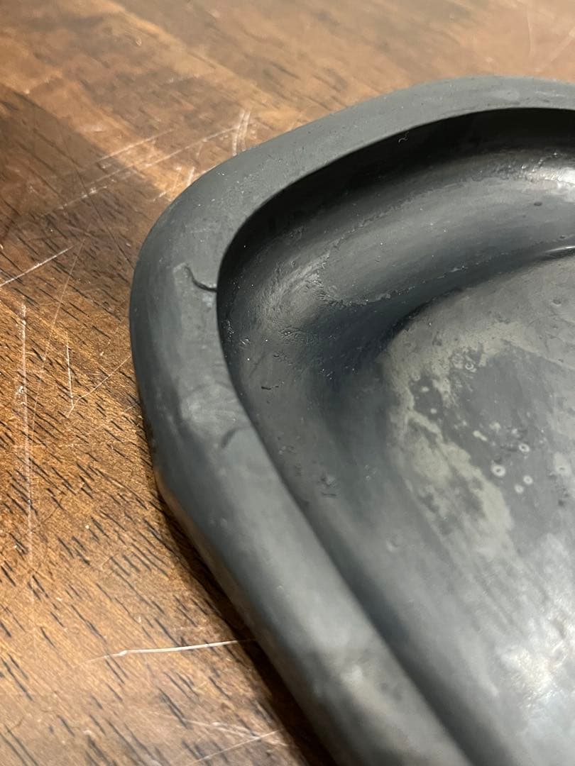 硯　龍渓硯　丁斎作 蓋付き