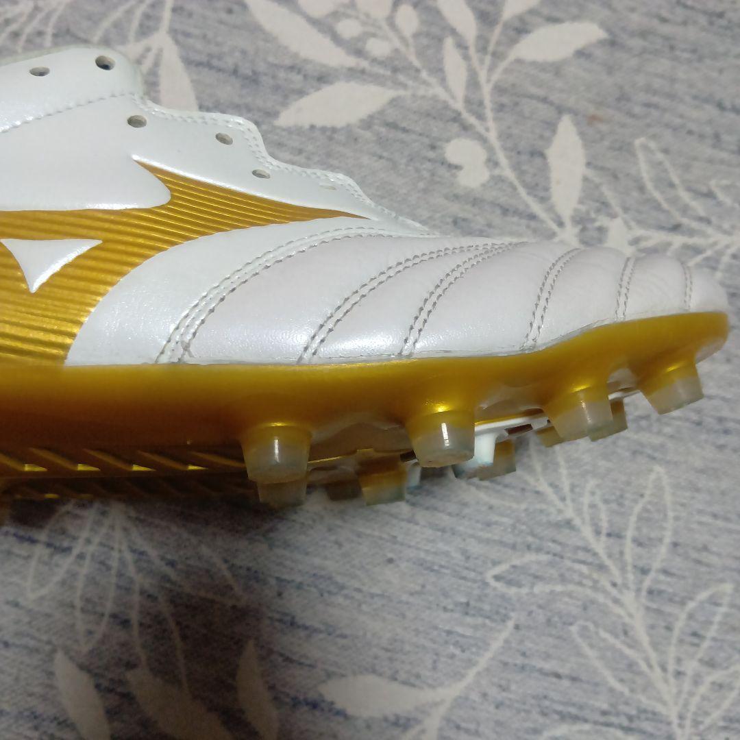 Mizuno サッカーシューズ ホワイト/ゴールド
