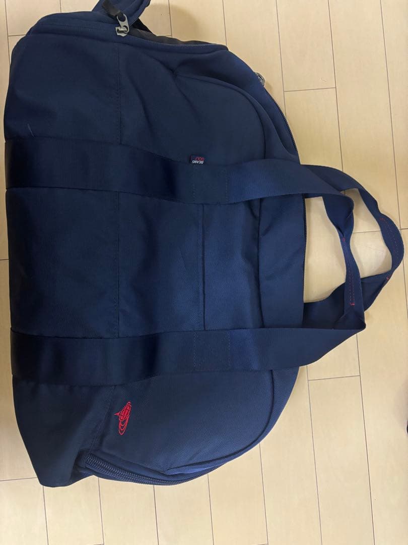 ビームスゴルフ　ネイビー ボストンバッグ ジッパー付き